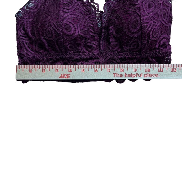 Burgundy (Red Wine)LACE Racerback BRALETTE~Women's MEDIUM~NEW w/tags~Blake & Co. - Picture 5 of 9